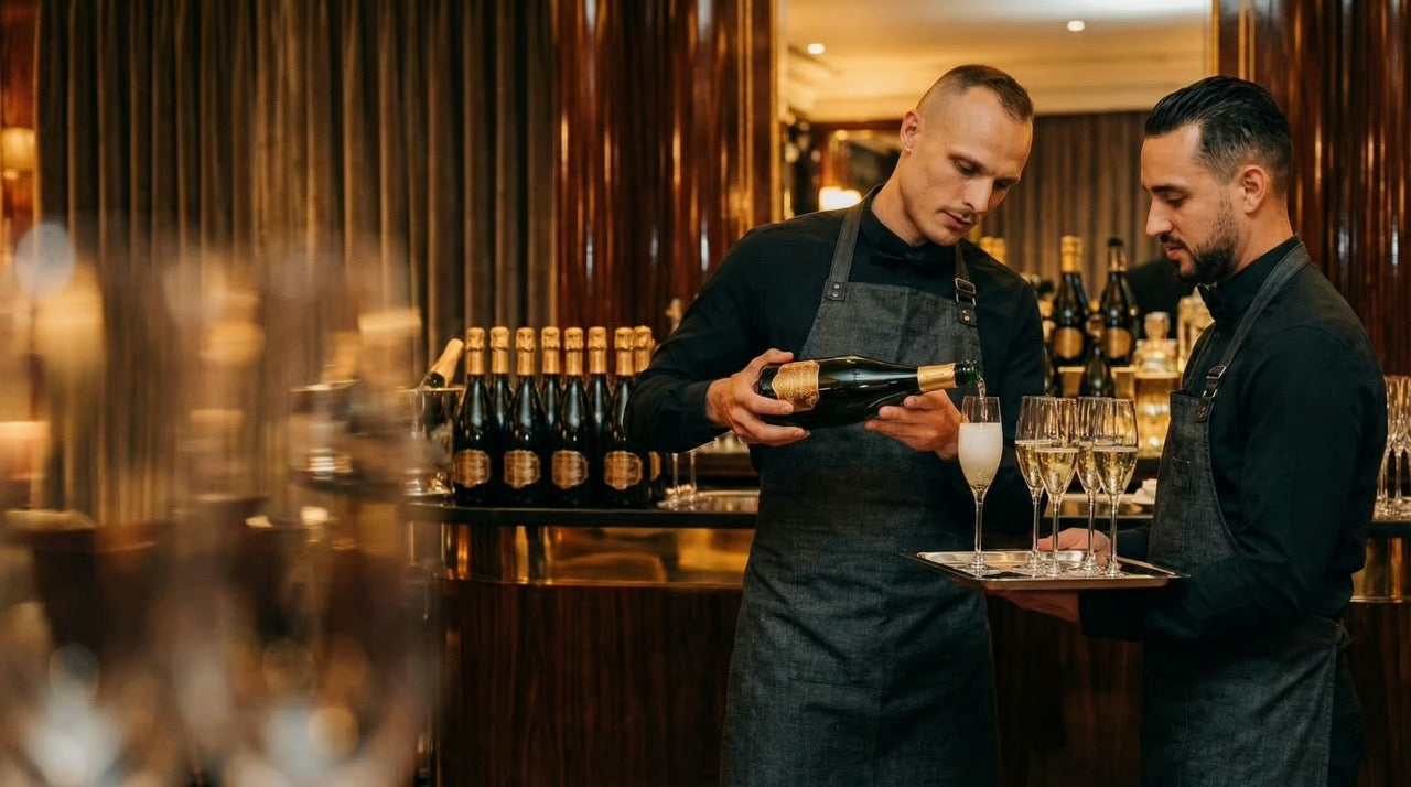 Restaurant & champagne personnalisé : transformer une bouteille en extension de votre marque Image