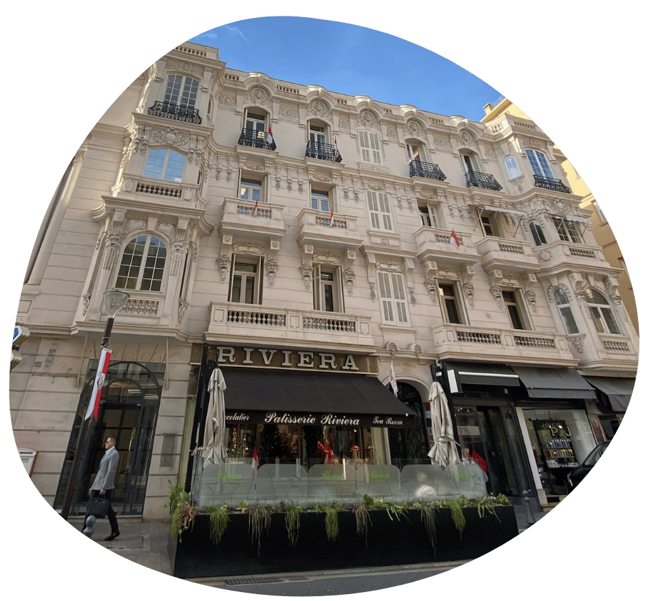 Devanture de la Pâtisserie Riviera à Monte-Carlo