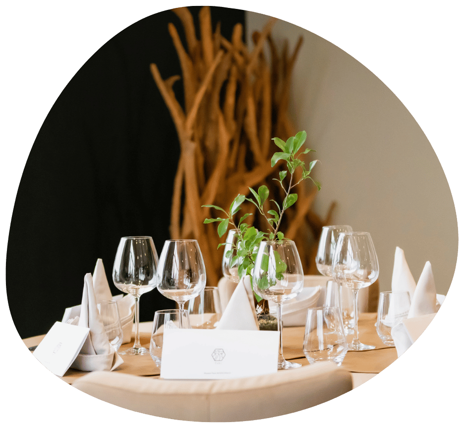 Table d'un restaurant, image décorative