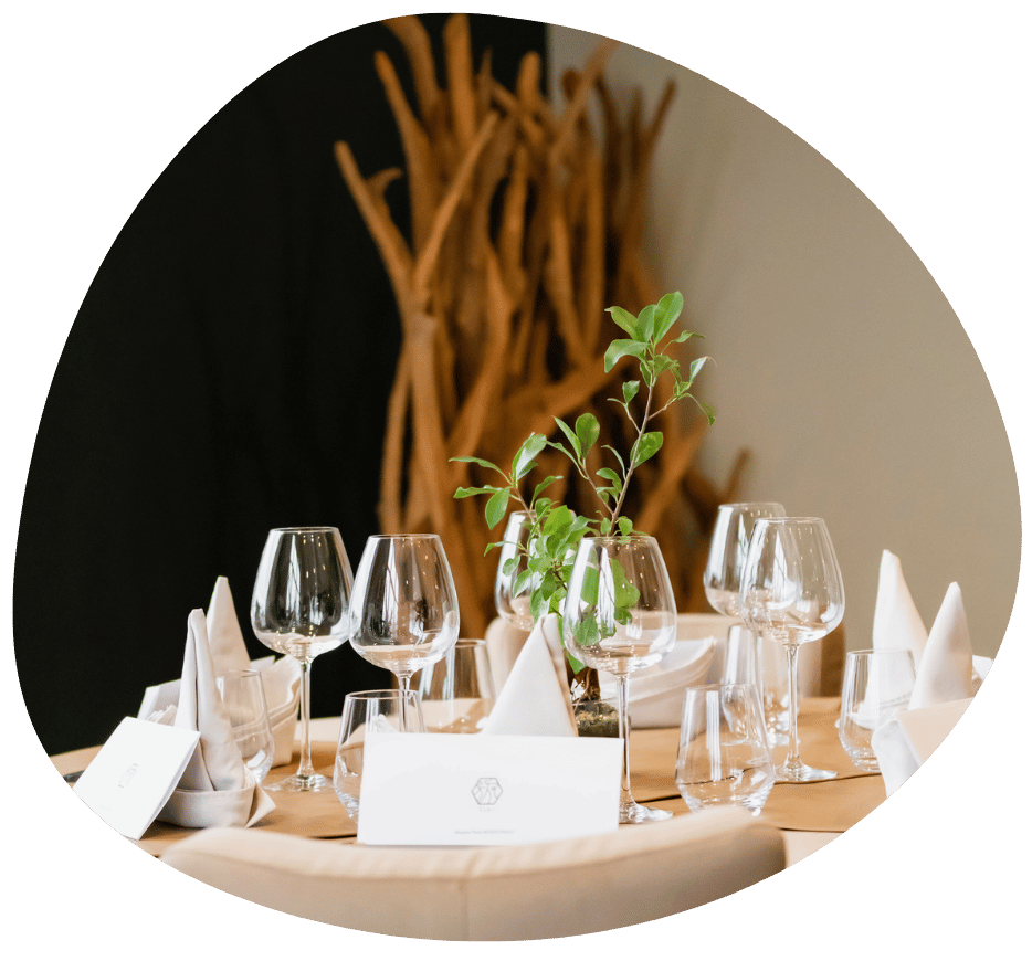 Table d'un restaurant, image décorative